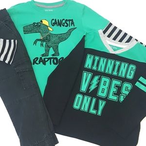 OKIE DOKIE (3pc) Long Sleeve T's Cargo Pants